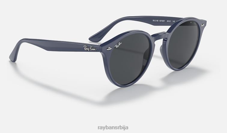 Ray-Ban рб2180 P0HP82 наочаре за сунце полирано плаво/светло браон мушкарци