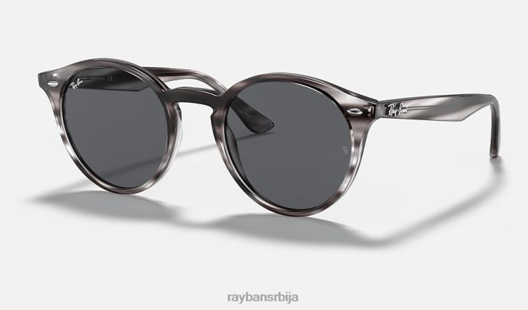 Ray-Ban рб2180 P0HP83 наочаре за сунце углачана пругаста сива хавана/сива мушкарци