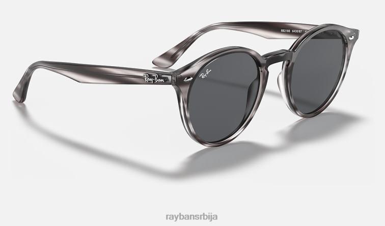 Ray-Ban рб2180 P0HP83 наочаре за сунце углачана пругаста сива хавана/сива мушкарци