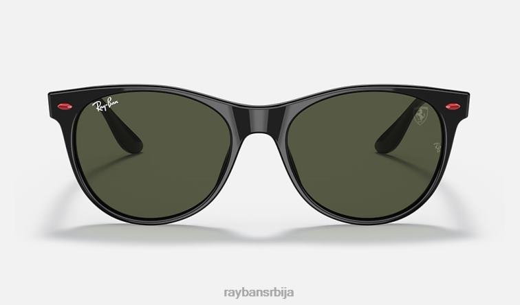 Ray-Ban рб2202м сцудериа феррари колекција P0HP1352 наочаре за сунце полирана црно/зелена мушкарци