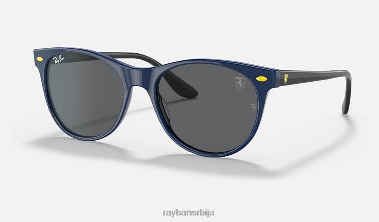 Ray-Ban рб2202м сцудериа феррари колекција P0HP1353 наочаре за сунце полирана плава/тамно сива мушкарци