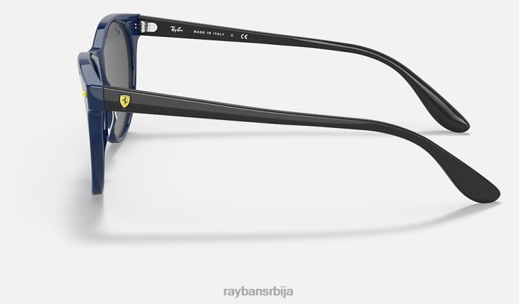 Ray-Ban рб2202м сцудериа феррари колекција P0HP1353 наочаре за сунце полирана плава/тамно сива мушкарци