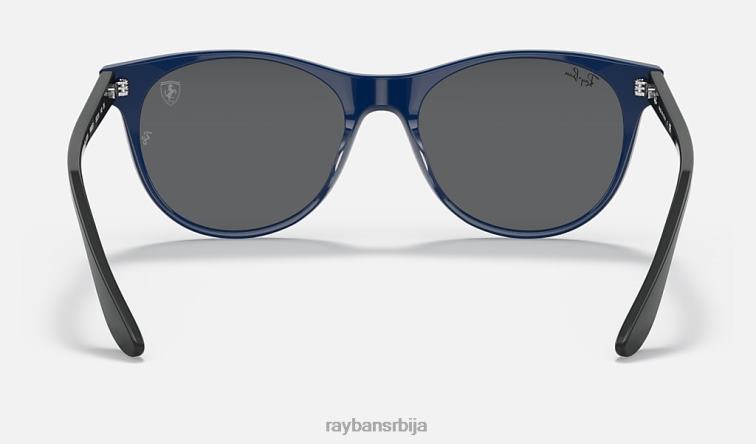 Ray-Ban рб2202м сцудериа феррари колекција P0HP1353 наочаре за сунце полирана плава/тамно сива мушкарци