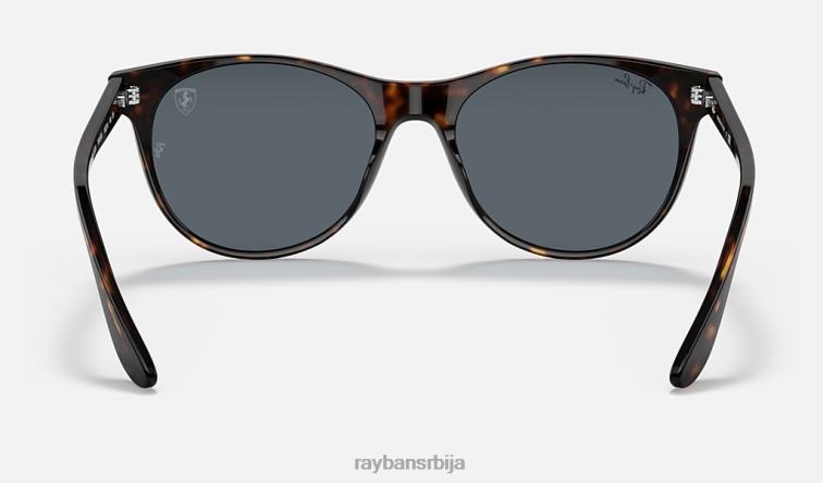 Ray-Ban рб2202м сцудериа феррари колекција P0HP1354 наочаре за сунце углачана хавана/плава/сива мушкарци