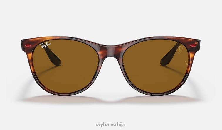 Ray-Ban рб2202м сцудериа феррари колекција P0HP1355 наочаре за сунце углачана хавана/браон мушкарци