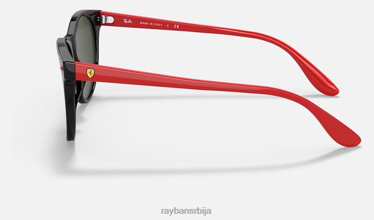 Ray-Ban рб2202м сцудериа феррари колекција P0HP1356 наочаре за сунце полирана црна/сребрна мушкарци