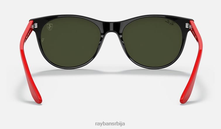 Ray-Ban рб2202м сцудериа феррари колекција P0HP1356 наочаре за сунце полирана црна/сребрна мушкарци