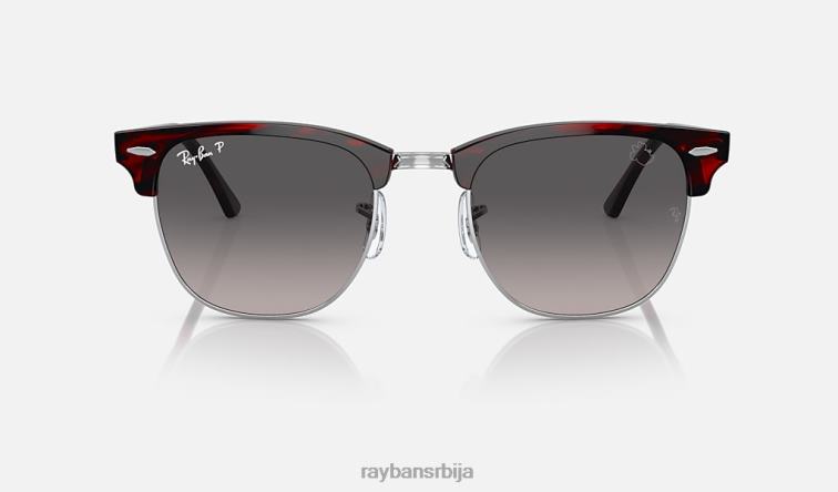 Ray-Ban рб3016 цлубмастер Диснеи Минние Моусе P0HP1537 наочаре за сунце полирана црвена хавана/сива мушкарци