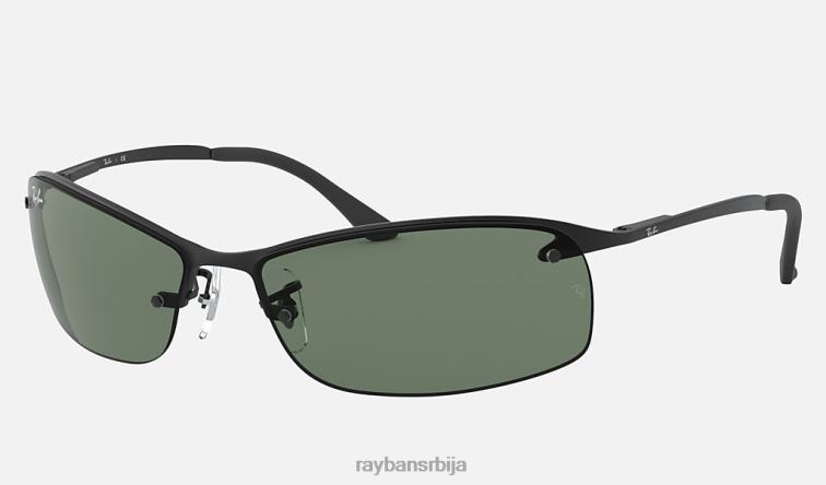 Ray-Ban рб3183 P0HP674 наочаре за сунце мат црна/зелена мушкарци