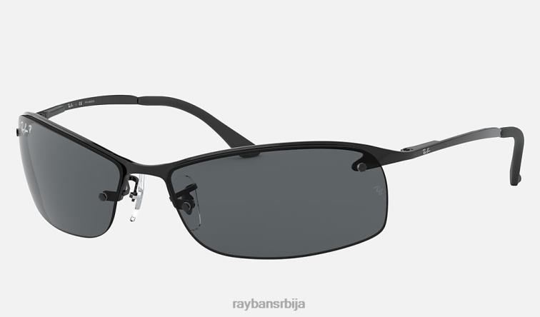 Ray-Ban рб3183 P0HP675 наочаре за сунце полирана црно/сива мушкарци