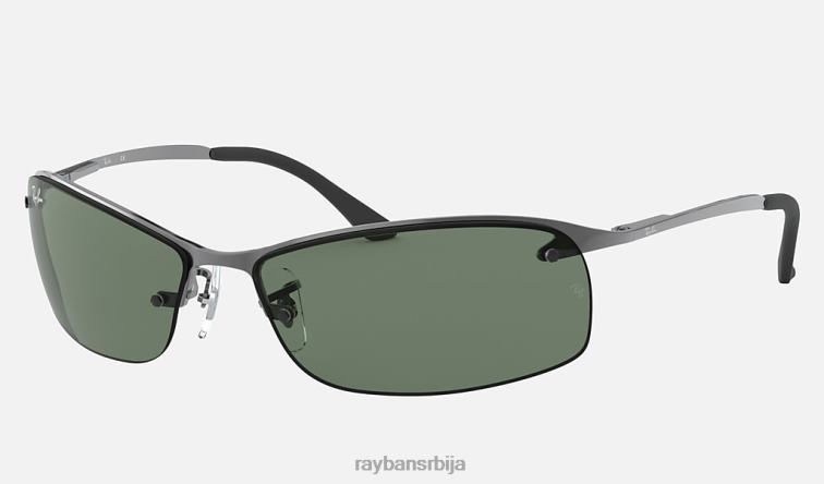 Ray-Ban рб3183 P0HP676 наочаре за сунце углачан гунметал/зелено мушкарци