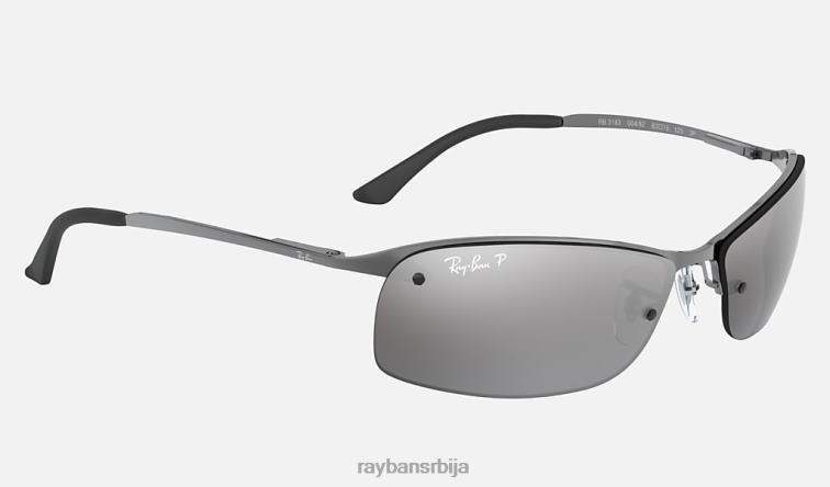 Ray-Ban рб3183 P0HP677 наочаре за сунце углачан гунметал/сребро мушкарци