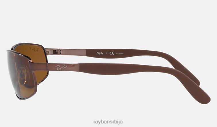 Ray-Ban рб3254 P0HP1474 наочаре за сунце полирано браон/браон мушкарци