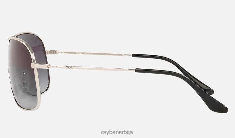 Ray-Ban рб3267 P0HP1263 наочаре за сунце полирано сребрно/сиво мушкарци