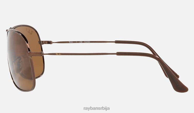 Ray-Ban рб3267 P0HP1264 наочаре за сунце полирано браон/браон мушкарци