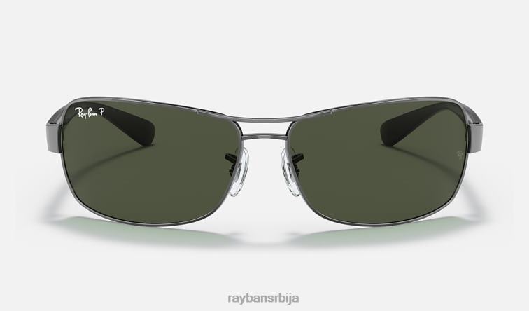 Ray-Ban рб3379 P0HP967 наочаре за сунце углачан гунметал/зелено мушкарци