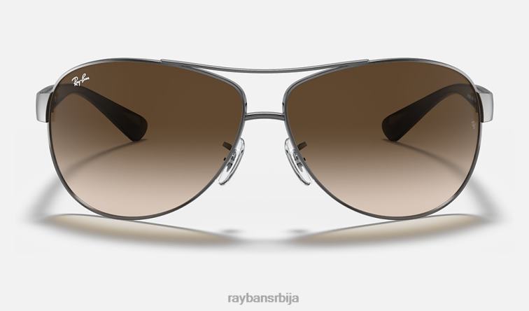 Ray-Ban рб3386 P0HP808 наочаре за сунце углачан гунметал/браон мушкарци