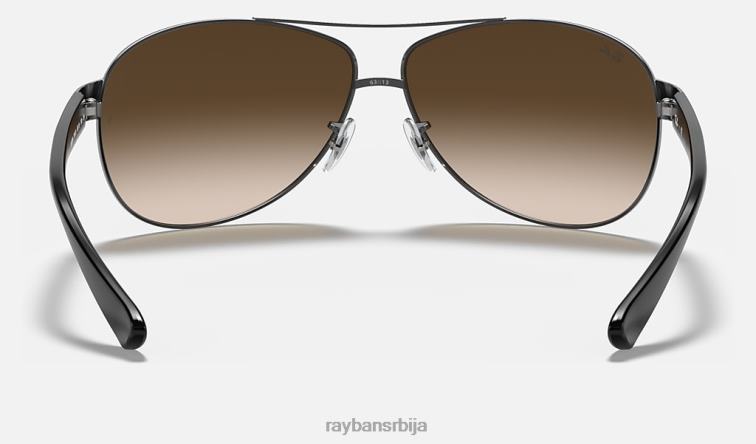 Ray-Ban рб3386 P0HP808 наочаре за сунце углачан гунметал/браон мушкарци