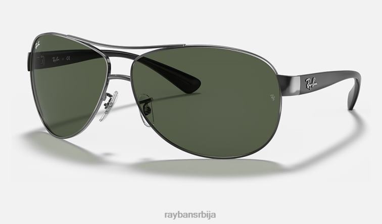 Ray-Ban рб3386 P0HP809 наочаре за сунце углачан гунметал/зелено мушкарци