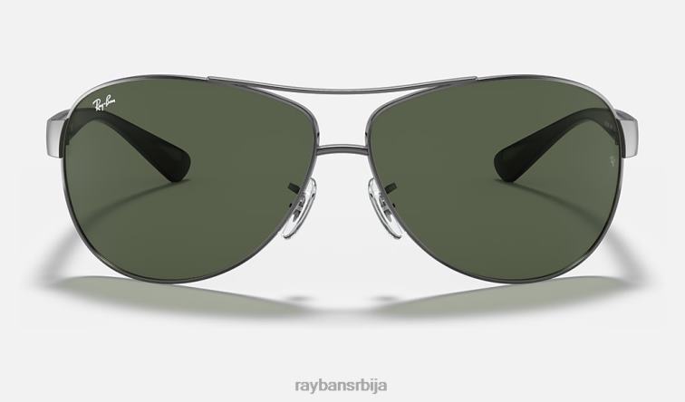 Ray-Ban рб3386 P0HP809 наочаре за сунце углачан гунметал/зелено мушкарци