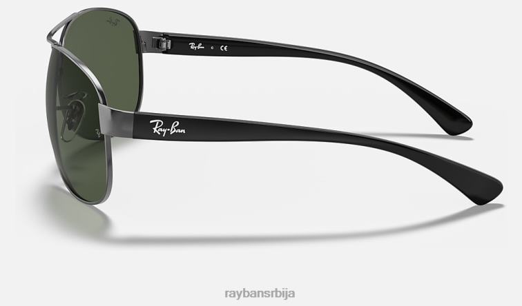 Ray-Ban рб3386 P0HP809 наочаре за сунце углачан гунметал/зелено мушкарци