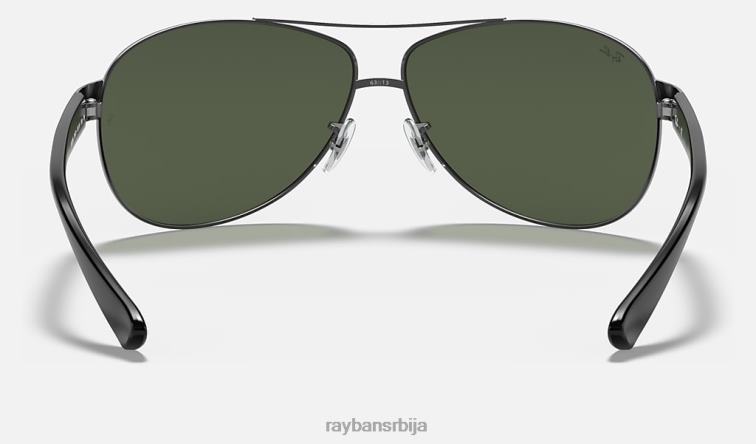 Ray-Ban рб3386 P0HP809 наочаре за сунце углачан гунметал/зелено мушкарци