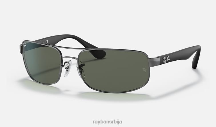 Ray-Ban рб3445 P0HP803 наочаре за сунце углачан гунметал/зелено мушкарци