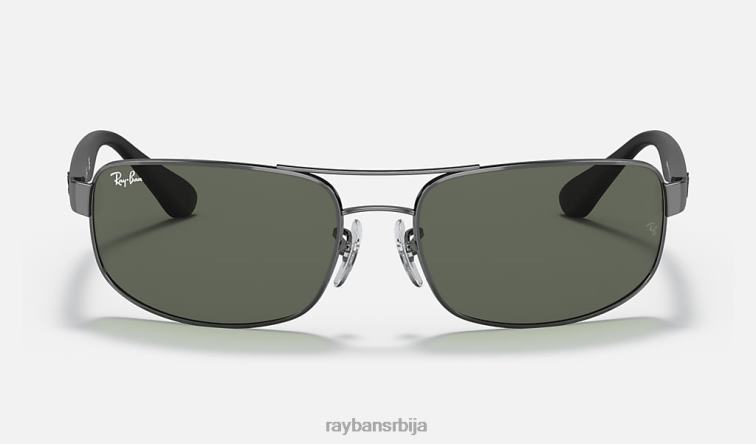 Ray-Ban рб3445 P0HP803 наочаре за сунце углачан гунметал/зелено мушкарци