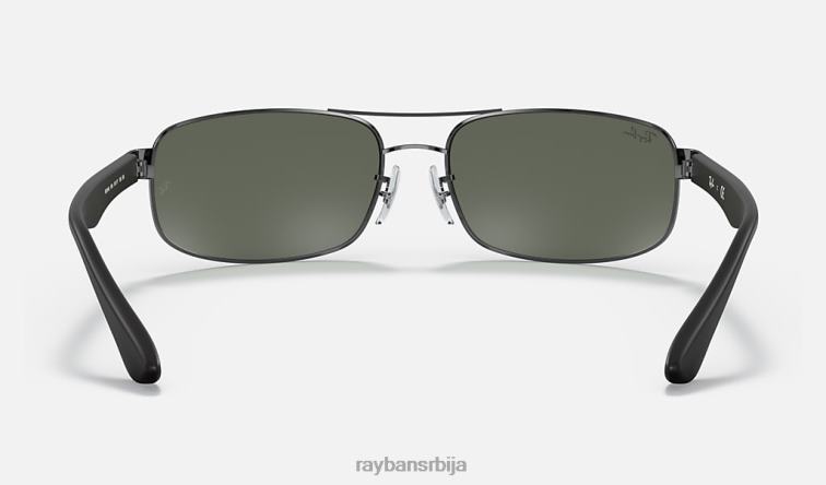 Ray-Ban рб3445 P0HP803 наочаре за сунце углачан гунметал/зелено мушкарци