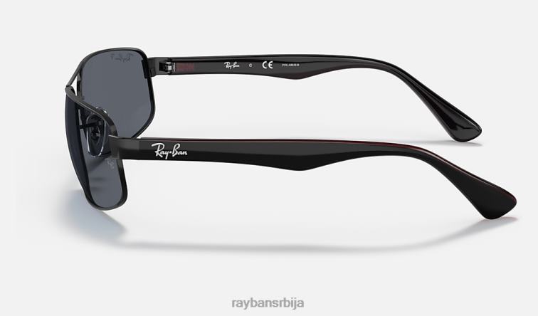 Ray-Ban рб3445 P0HP805 наочаре за сунце мат црна/сива мушкарци