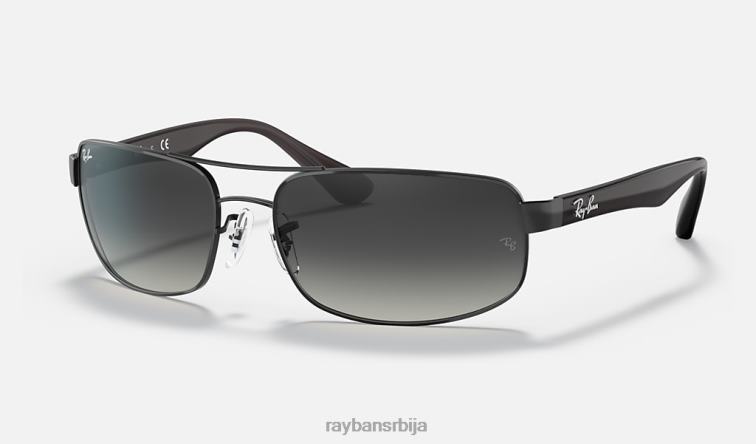 Ray-Ban рб3445 P0HP806 наочаре за сунце мат црна/сива мушкарци