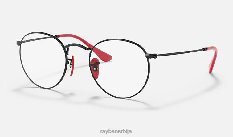 Ray-Ban рб3447вм колекција сцудериа феррари P0HP2328 наочаре за сунце углачана црна мушкарци