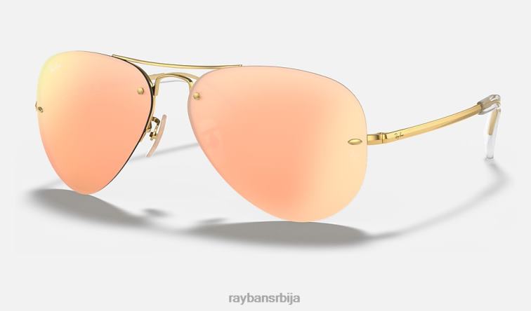 Ray-Ban рб3449 P0HP680 наочаре за сунце полирано злато/бакар мушкарци