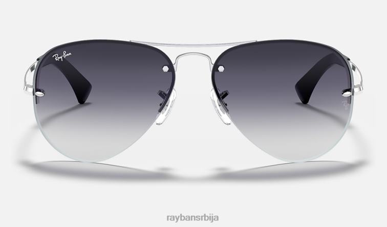 Ray-Ban рб3449 P0HP682 наочаре за сунце полирано сребрно/сиво мушкарци