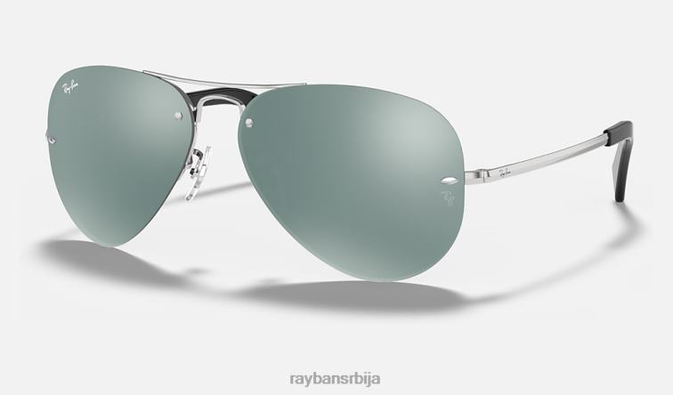 Ray-Ban рб3449 P0HP683 наочаре за сунце полирано сребро/сребро мушкарци