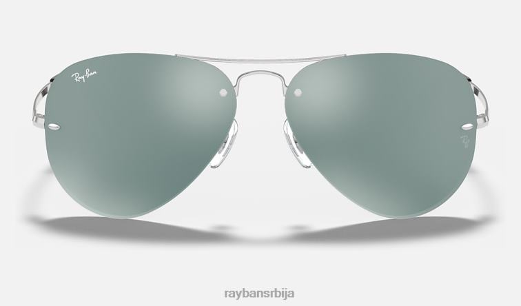 Ray-Ban рб3449 P0HP683 наочаре за сунце полирано сребро/сребро мушкарци