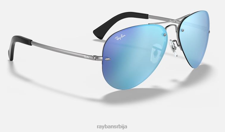 Ray-Ban рб3449 P0HP685 наочаре за сунце углачан гунметал/плаво мушкарци