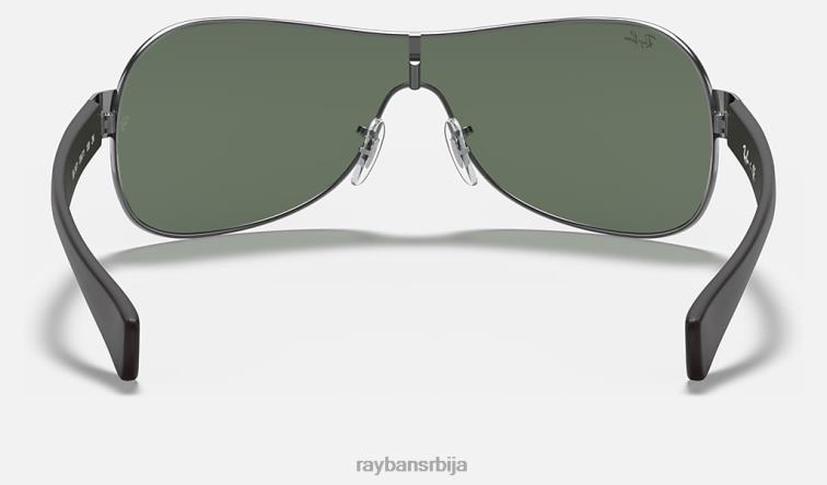 Ray-Ban рб3471 P0HP800 наочаре за сунце углачан гунметал/зелено мушкарци