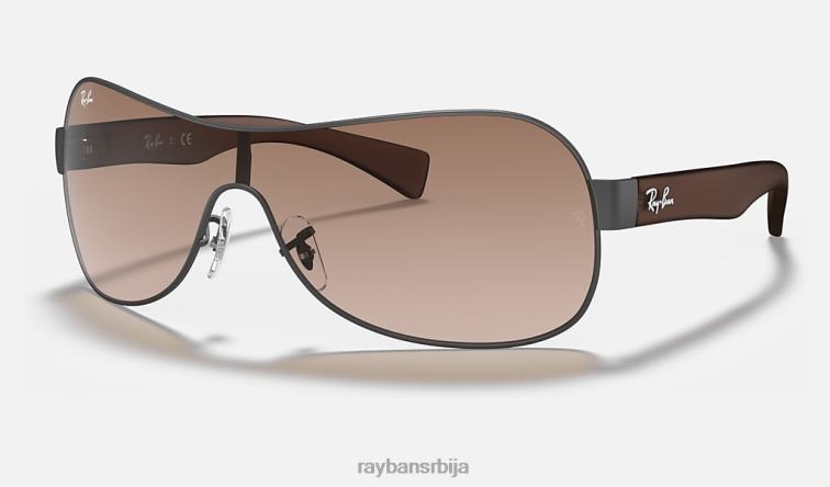 Ray-Ban рб3471 P0HP801 наочаре за сунце мат гунметал/браон мушкарци