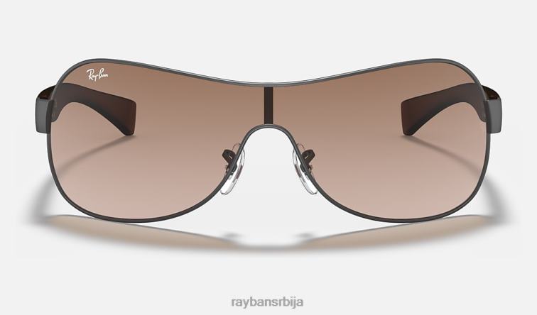 Ray-Ban рб3471 P0HP801 наочаре за сунце мат гунметал/браон мушкарци