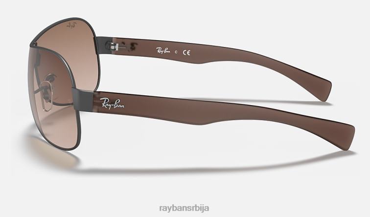 Ray-Ban рб3471 P0HP801 наочаре за сунце мат гунметал/браон мушкарци