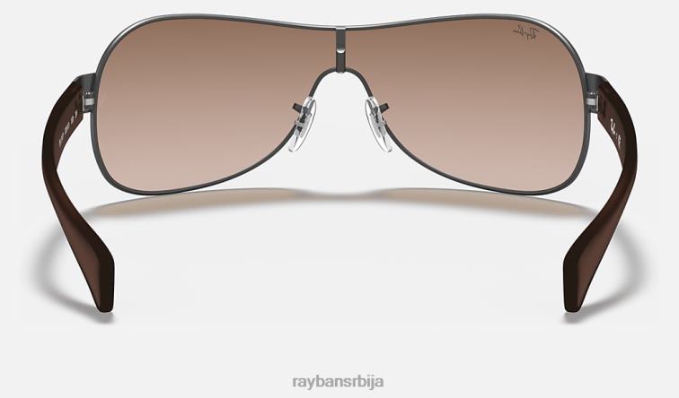 Ray-Ban рб3471 P0HP801 наочаре за сунце мат гунметал/браон мушкарци