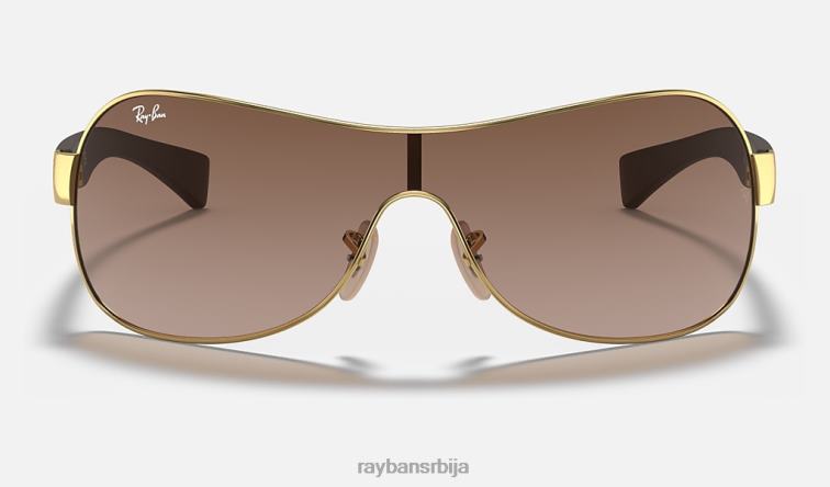 Ray-Ban рб3471 P0HP802 наочаре за сунце полирано злато/браон мушкарци