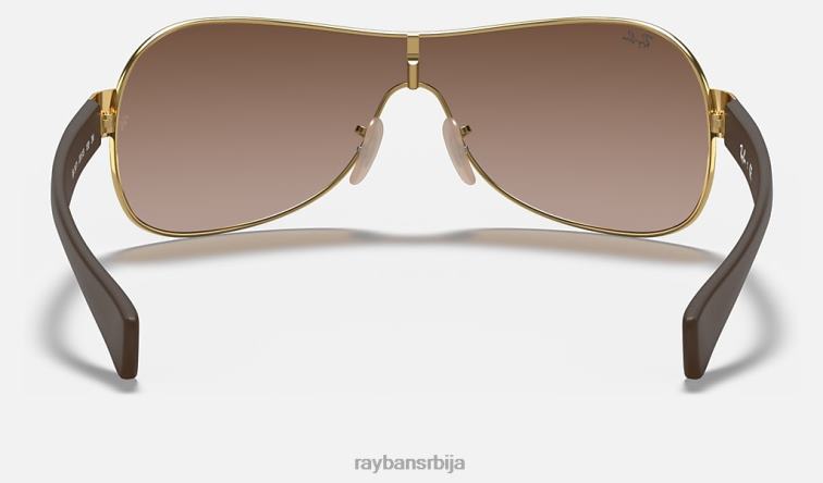 Ray-Ban рб3471 P0HP802 наочаре за сунце полирано злато/браон мушкарци