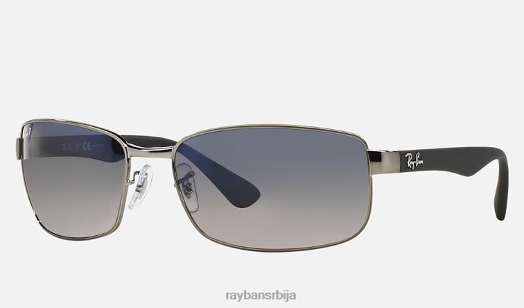 Ray-Ban рб3478 P0HP878 наочаре за сунце углачан гунметал/плаво/сиво мушкарци