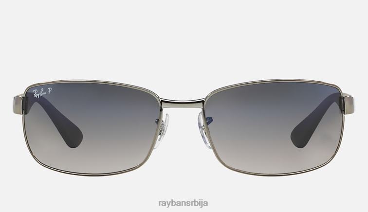 Ray-Ban рб3478 P0HP878 наочаре за сунце углачан гунметал/плаво/сиво мушкарци