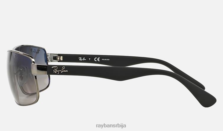 Ray-Ban рб3478 P0HP878 наочаре за сунце углачан гунметал/плаво/сиво мушкарци