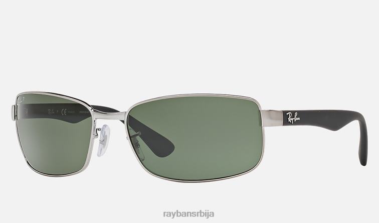 Ray-Ban рб3478 P0HP879 наочаре за сунце углачан гунметал/зелено мушкарци