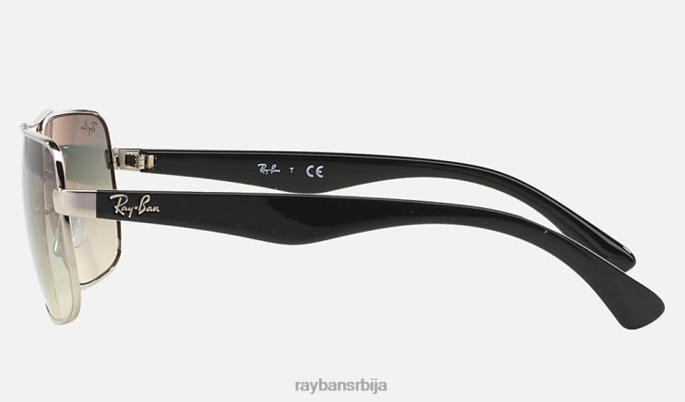 Ray-Ban рб3483 P0HP1268 наочаре за сунце полирано сребрно/светло сиво мушкарци