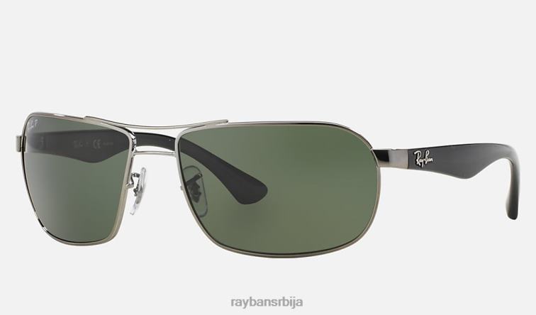 Ray-Ban рб3492 P0HP1380 наочаре за сунце углачано метално/кристално зелено мушкарци